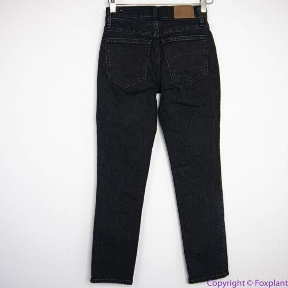 NEW Madewell The Mid-Rise Perfect Vintage Jeans Clean Black Wash, 23 - Picture 10 of 16